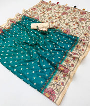 Handloom Tussar Silk Fabric