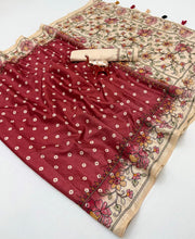 Handloom Tussar Silk Fabric