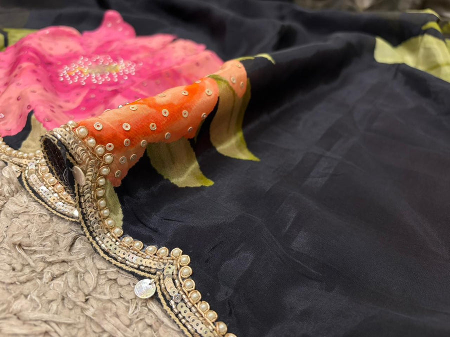 Premium Pure Crepe Silk Saree