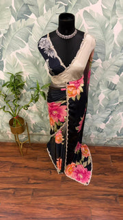 Premium Pure Crepe Silk Saree