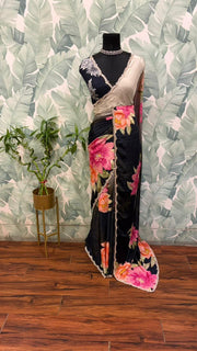 Premium Pure Crepe Silk Saree