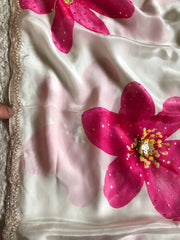 Premium Pure Crepe Silk Saree