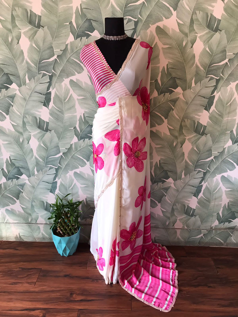 Premium Pure Crepe Silk Saree