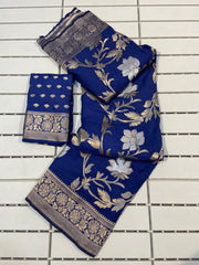 Pure Soft Khadi Georgette Silk Saree