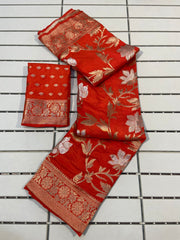 Pure Soft Khadi Georgette Silk Saree