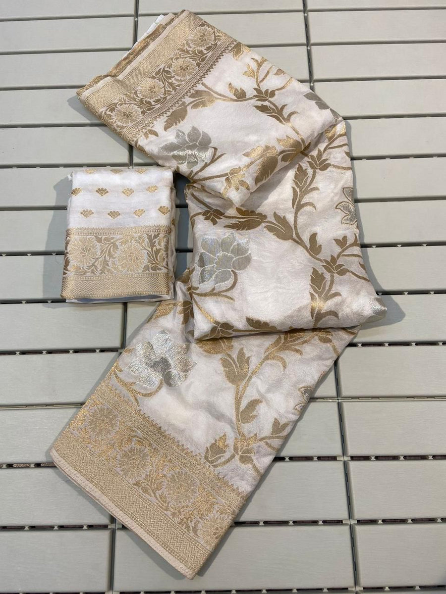 Pure Soft Khadi Georgette Silk Saree