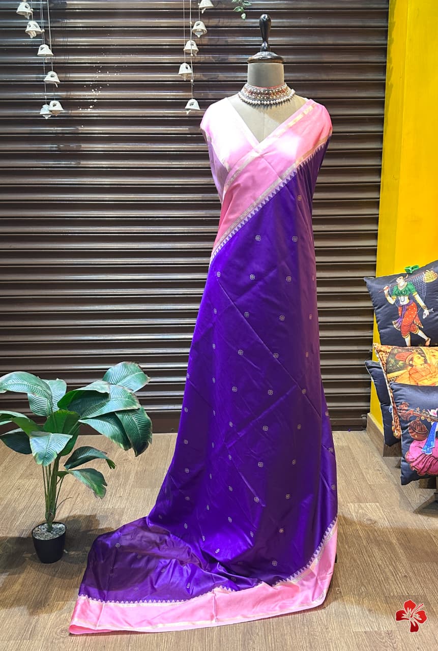 semi Kanjivaram soft silk saree