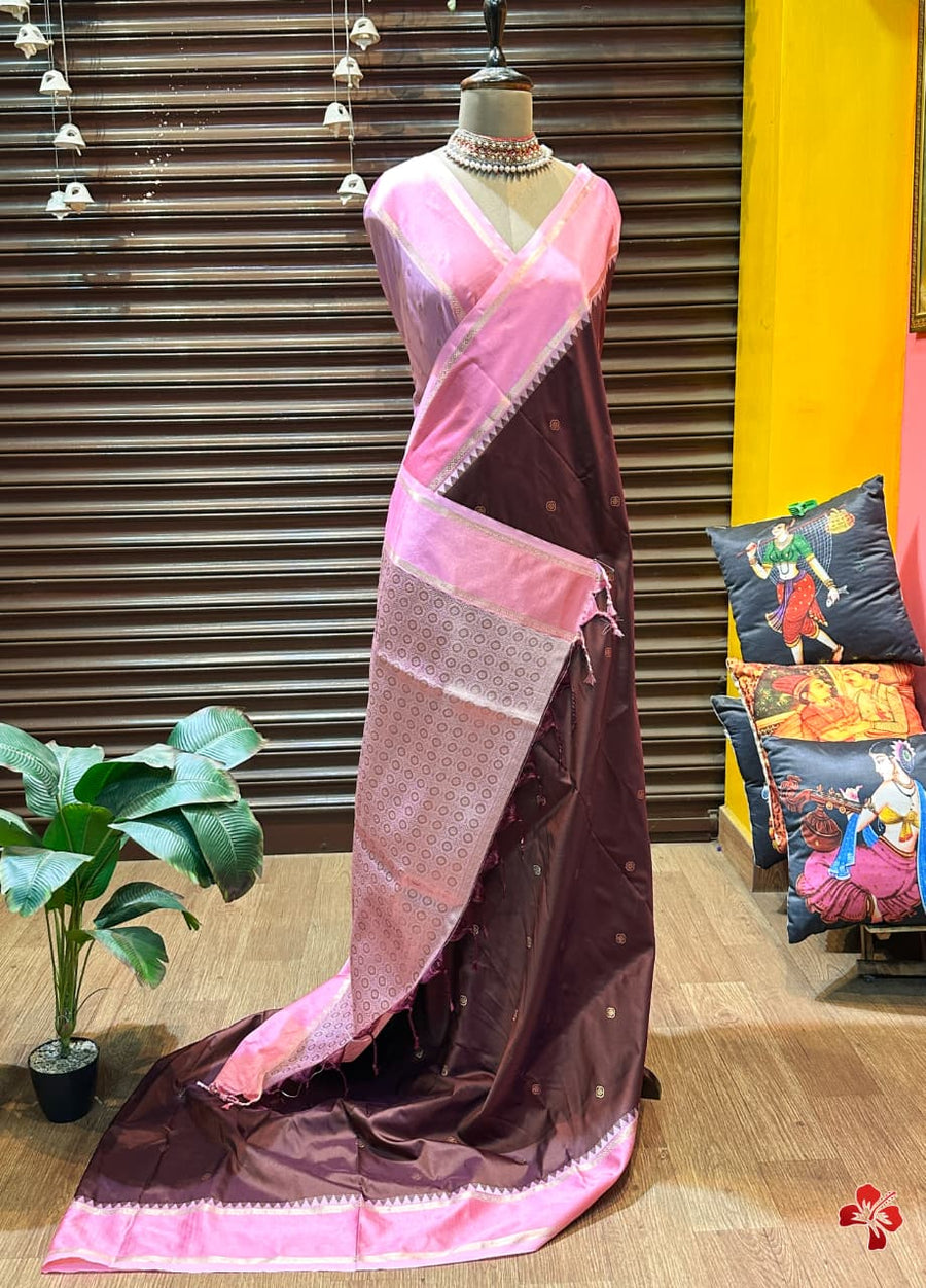 semi Kanjivaram soft silk saree