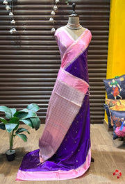 semi Kanjivaram soft silk saree