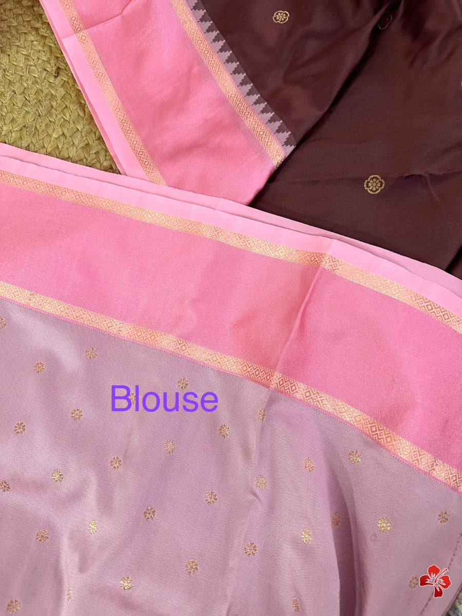 semi Kanjivaram soft silk saree