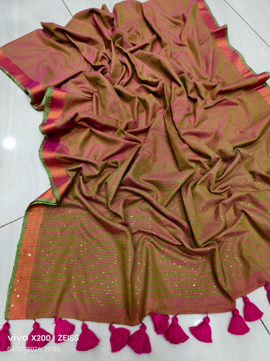 Sequence Cotton Saree