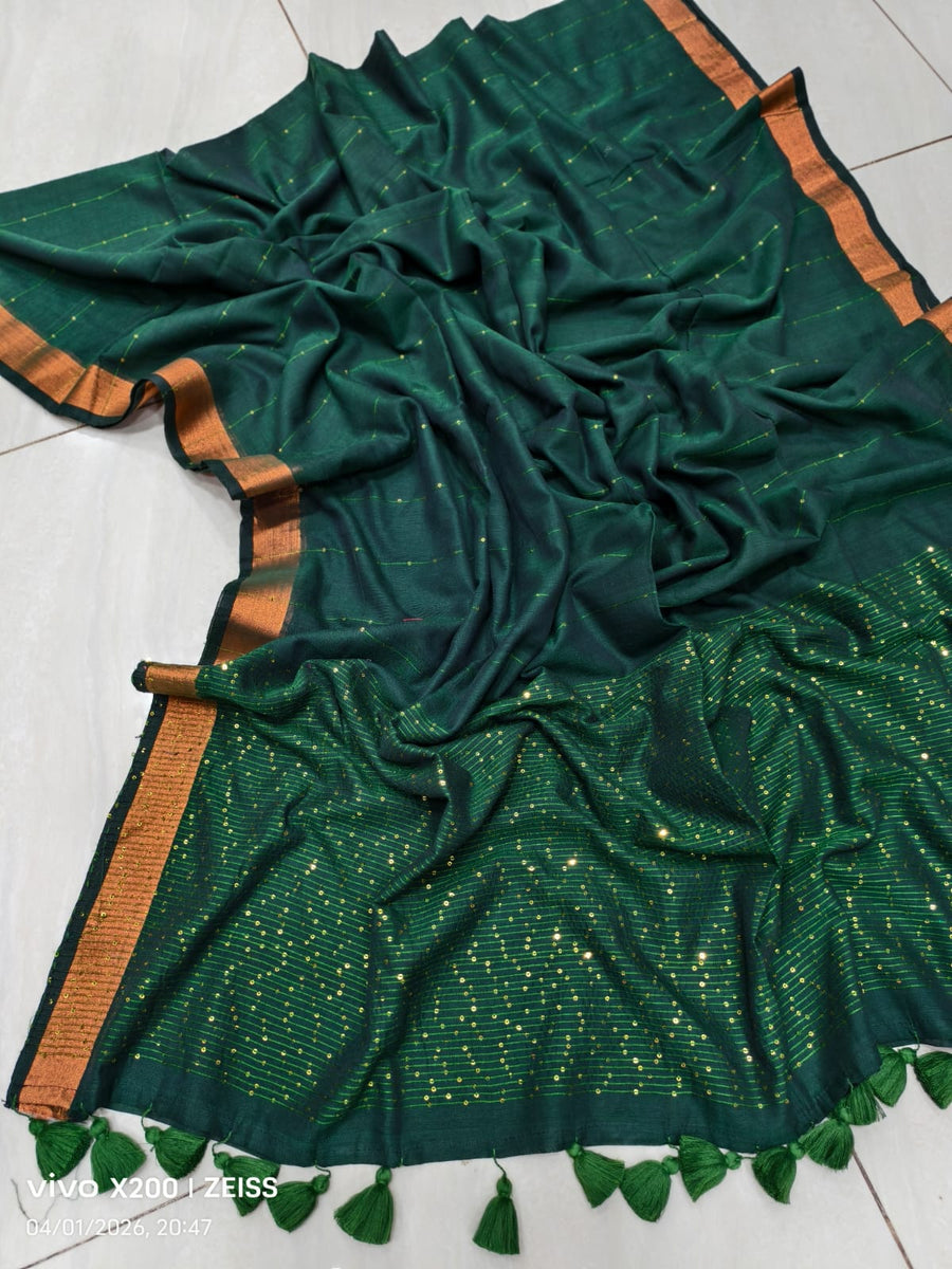 Sequence Cotton Saree
