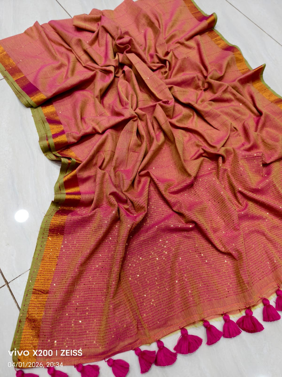 Sequence Cotton Saree