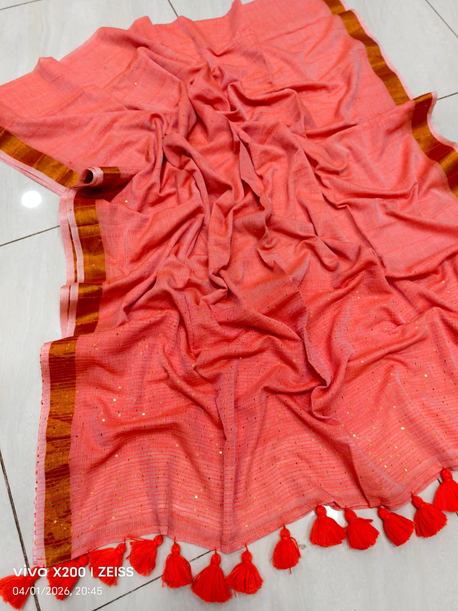 Sequence Cotton Saree