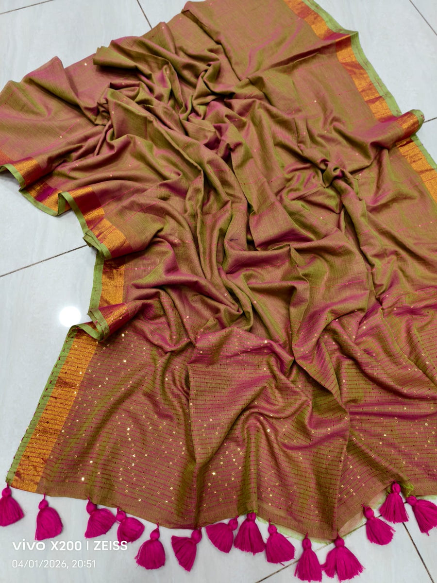 Sequence Cotton Saree