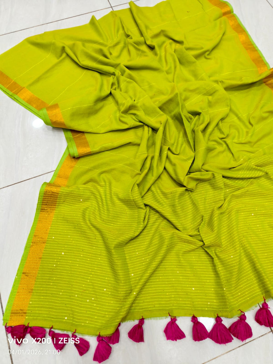 Sequence Cotton Saree