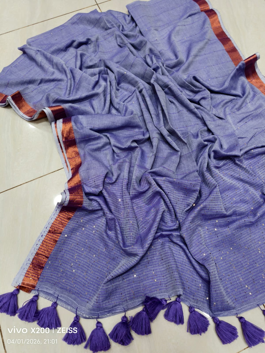 Sequence Cotton Saree