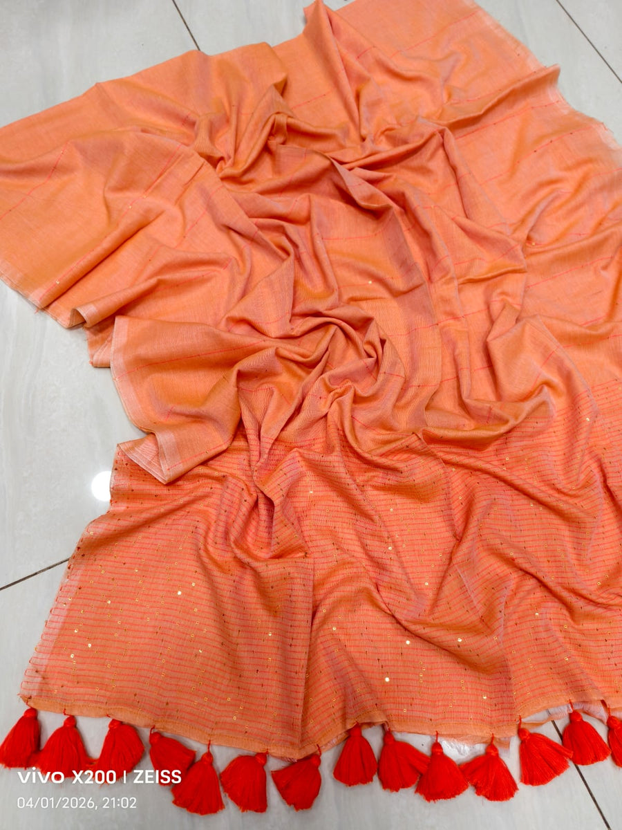 Sequence Cotton Saree