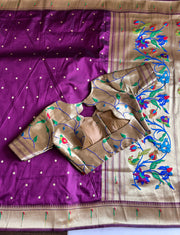 Premium Paithani Silk Saree