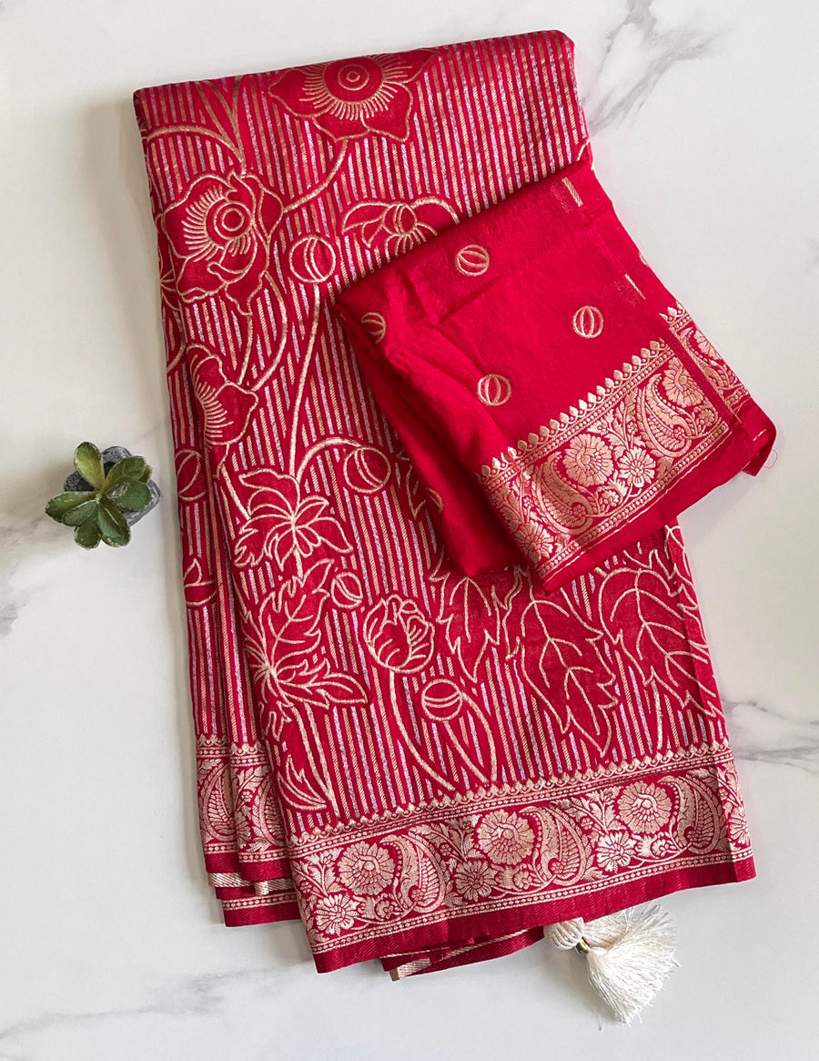 Premium Banarasi silk saree