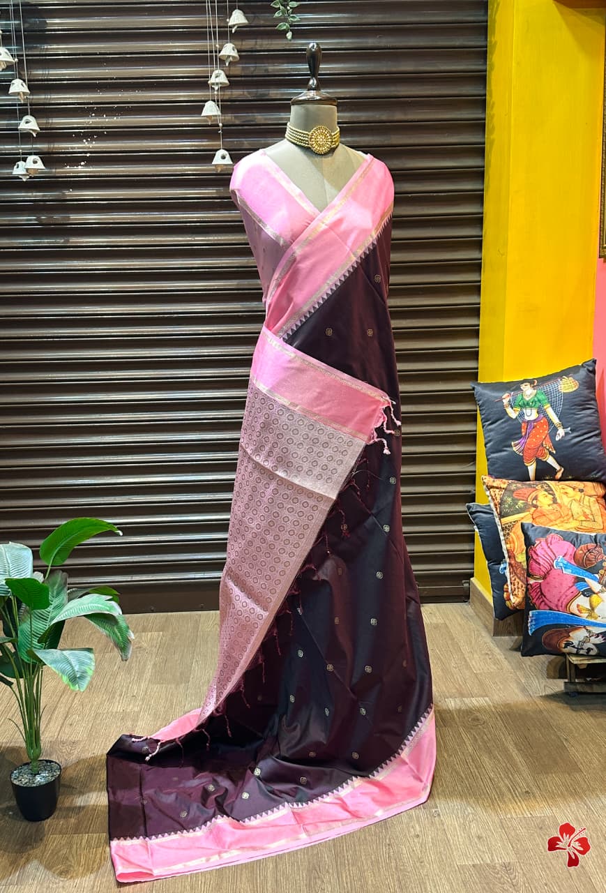 semi kanjivaram soft silk saree