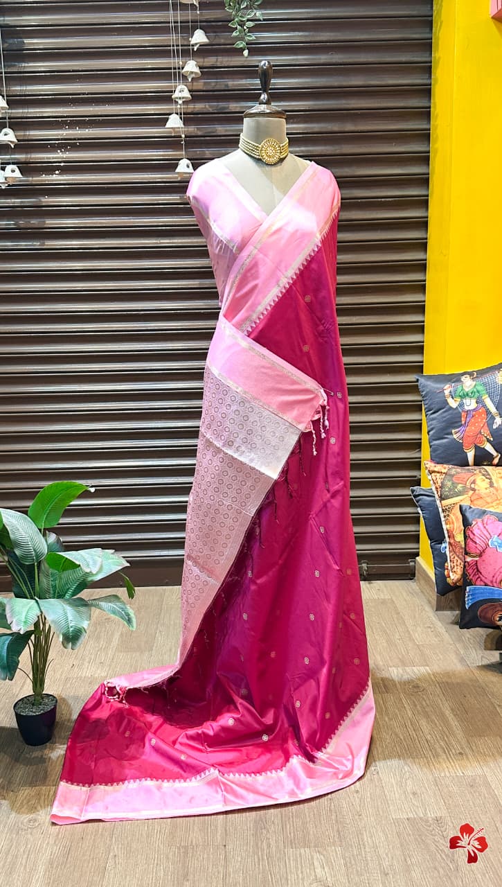 semi kanjivaram soft silk saree