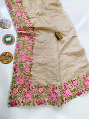 Pure soft tissue saree