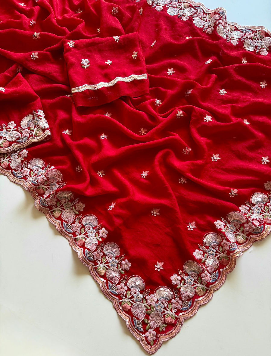 Crush Silk Fabric blouse