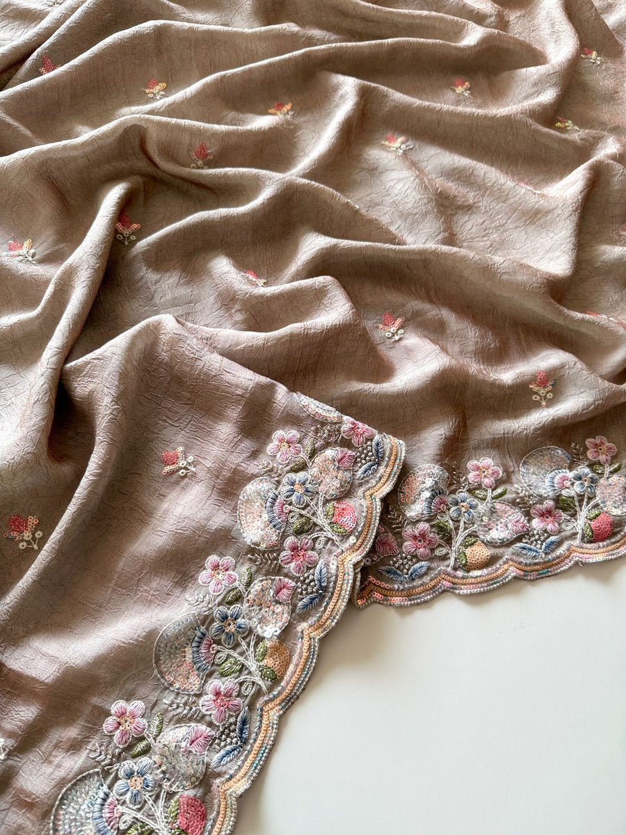 Crush Silk Fabric blouse