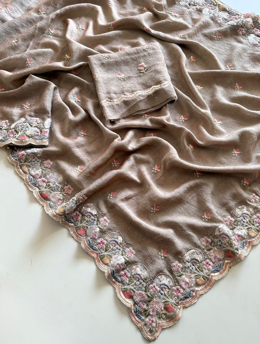 Crush Silk Fabric blouse