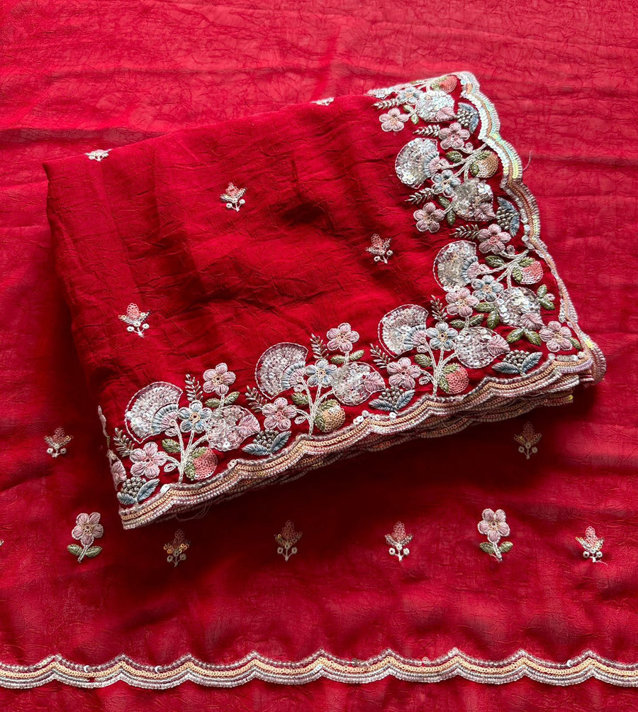 Crush Silk Fabric blouse