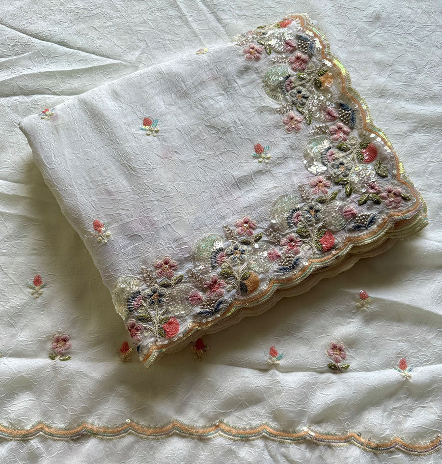 Crush Silk Fabric blouse