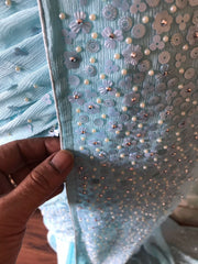 Premium Pure Chinnon Silk Saree