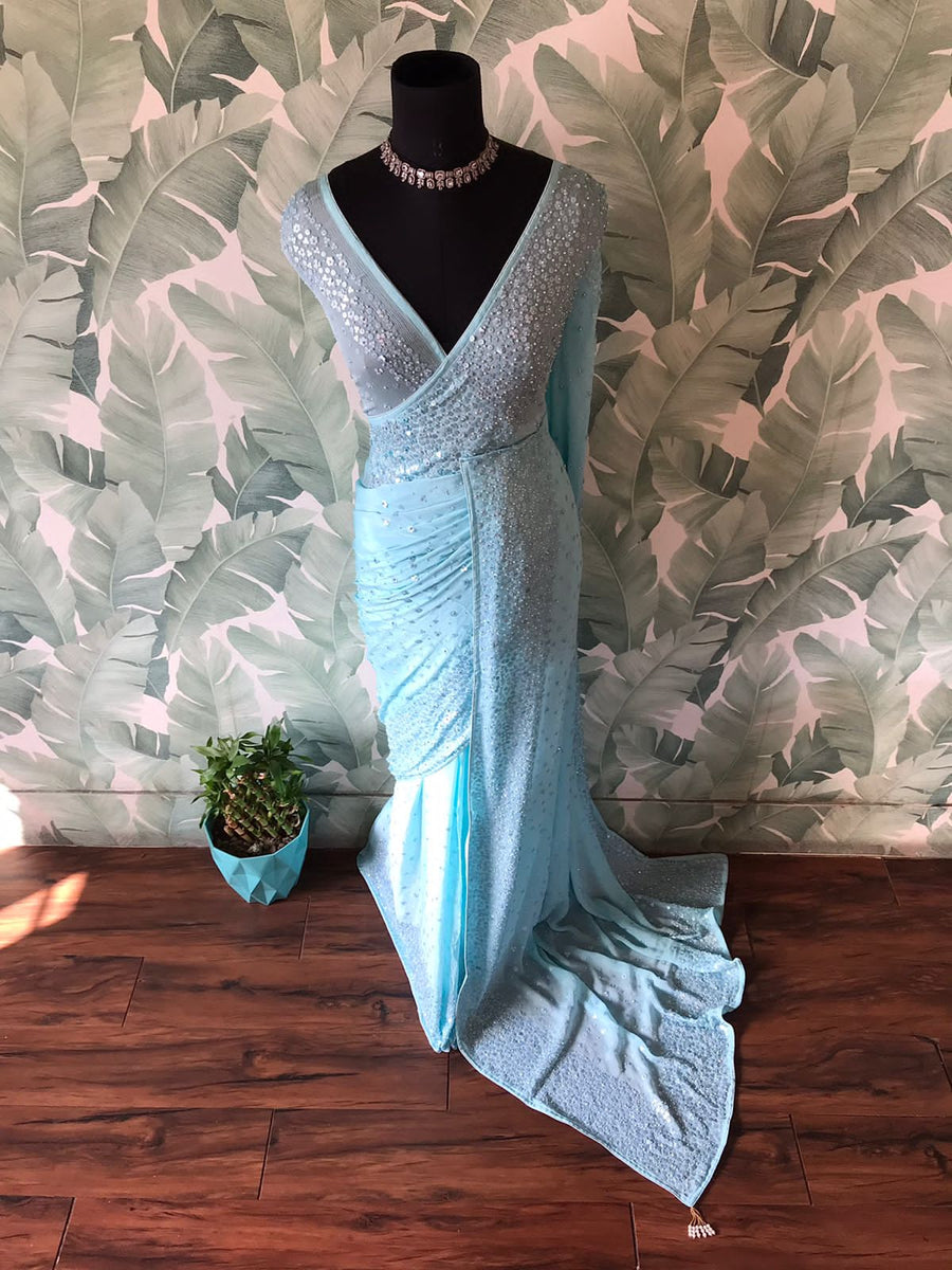 Premium Pure Chinnon Silk Saree