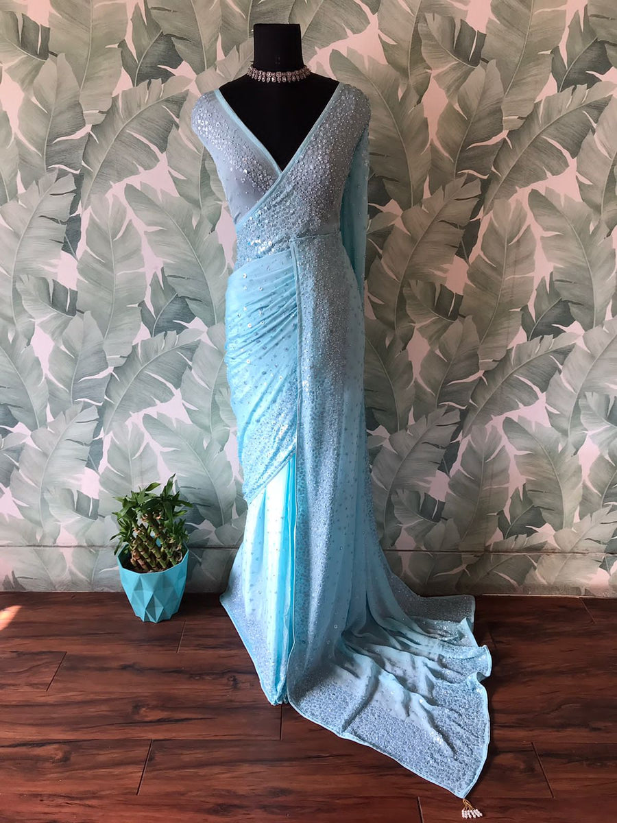 Premium Pure Chinnon Silk Saree