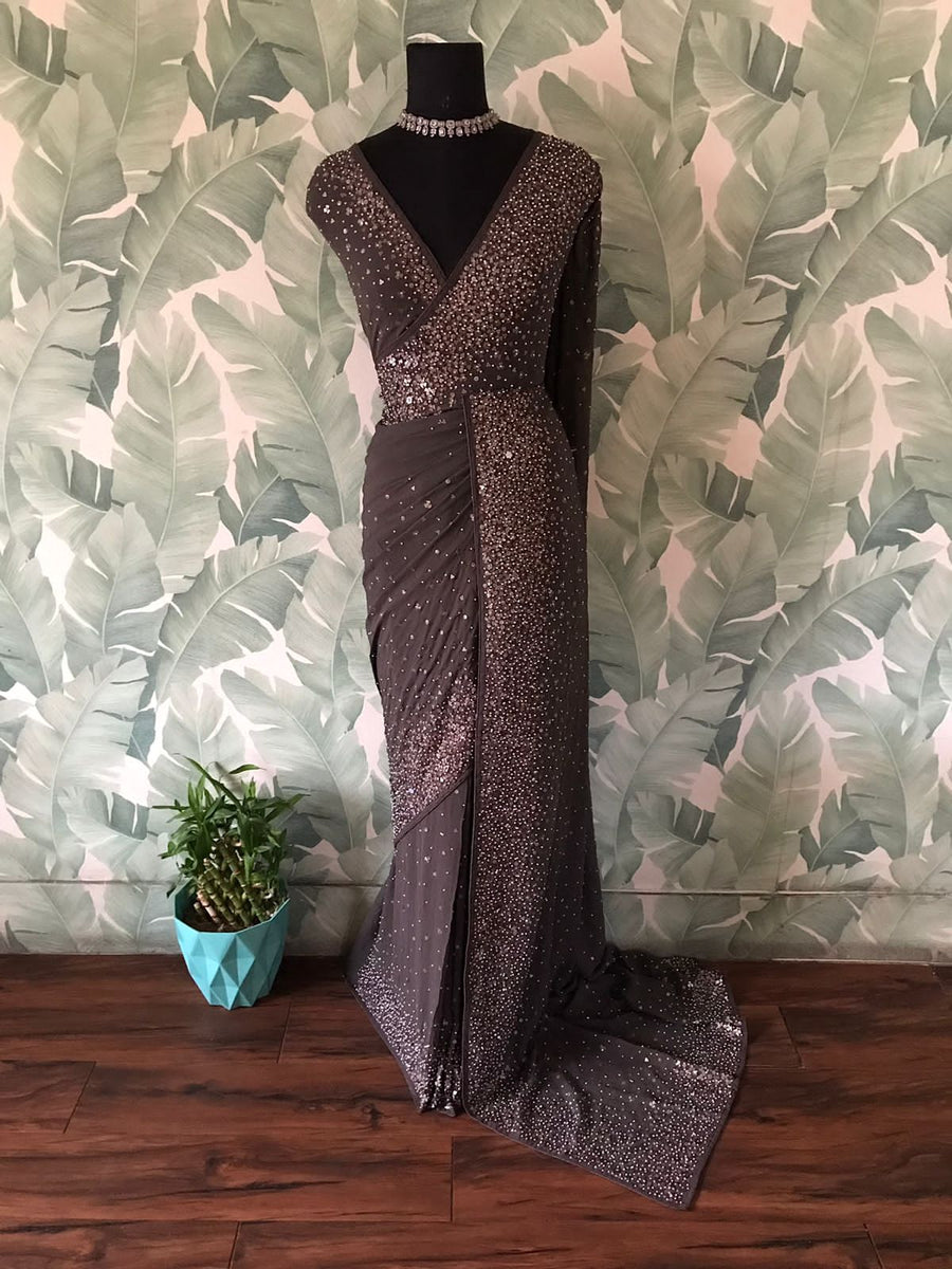 Premium Pure Chinnon Silk Saree