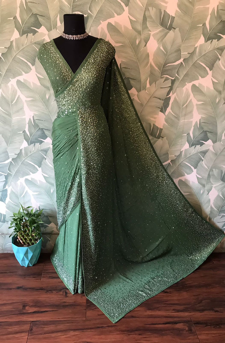 Premium Pure Chinnon Silk Saree