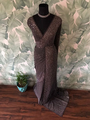 Premium Pure Chinnon Silk Saree