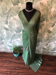 Premium Pure Chinnon Silk Saree