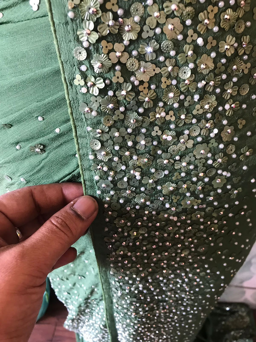 Premium Pure Chinnon Silk Saree