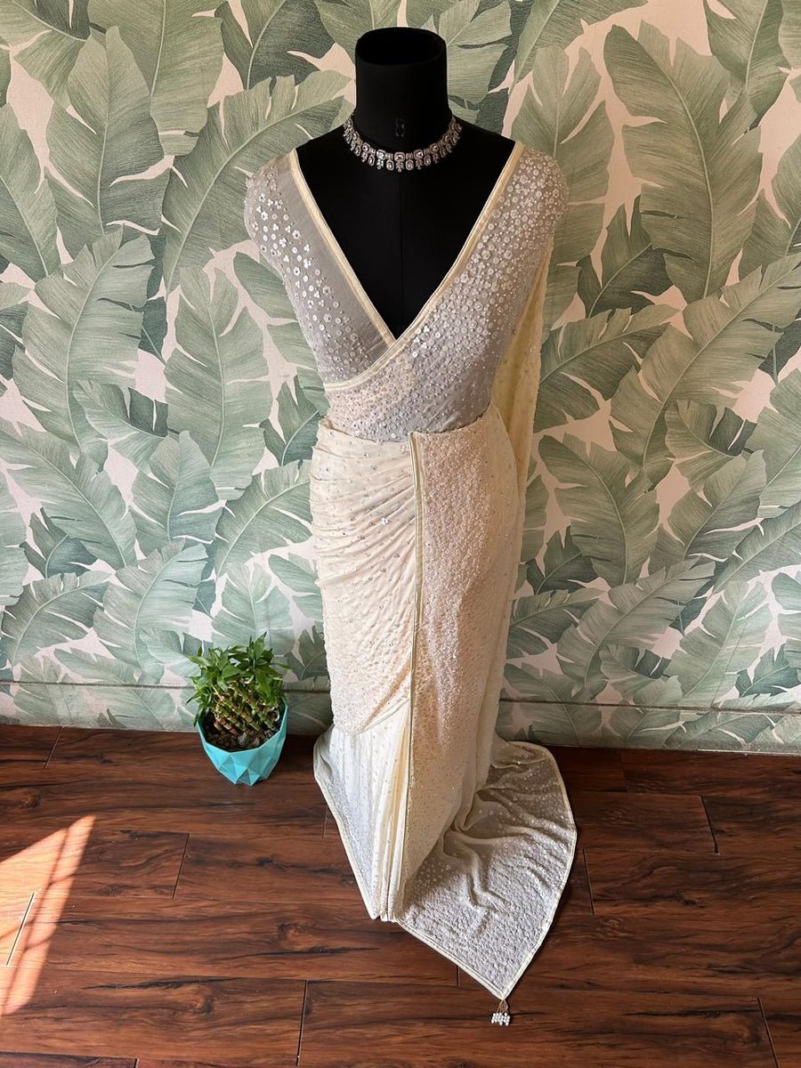 Premium Pure Chinnon Silk Saree