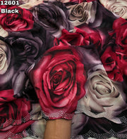 floral printed chiffon saree