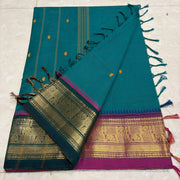 Ganga Jamuna fancy handwoven Butta sarees