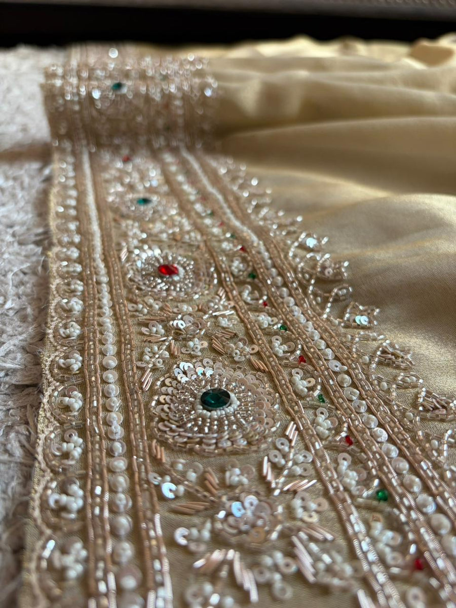Premium Pure Zari Banarasi Tissue Silk Saree