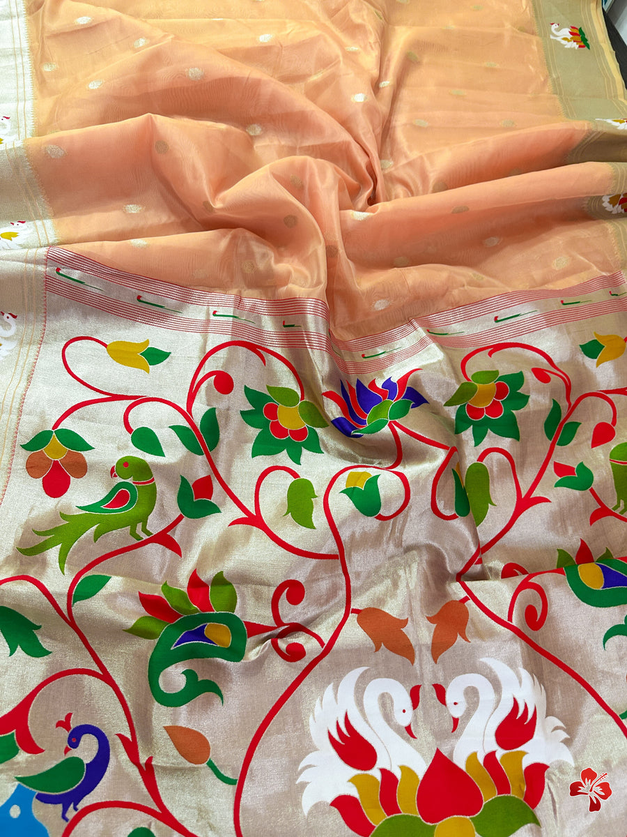 Paithani Organza Saree