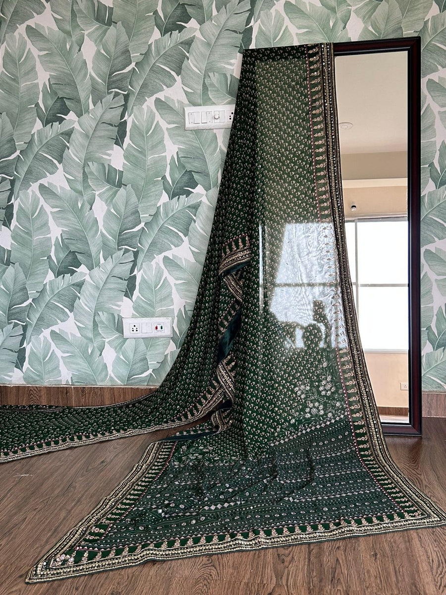 pure Georgette silk saree