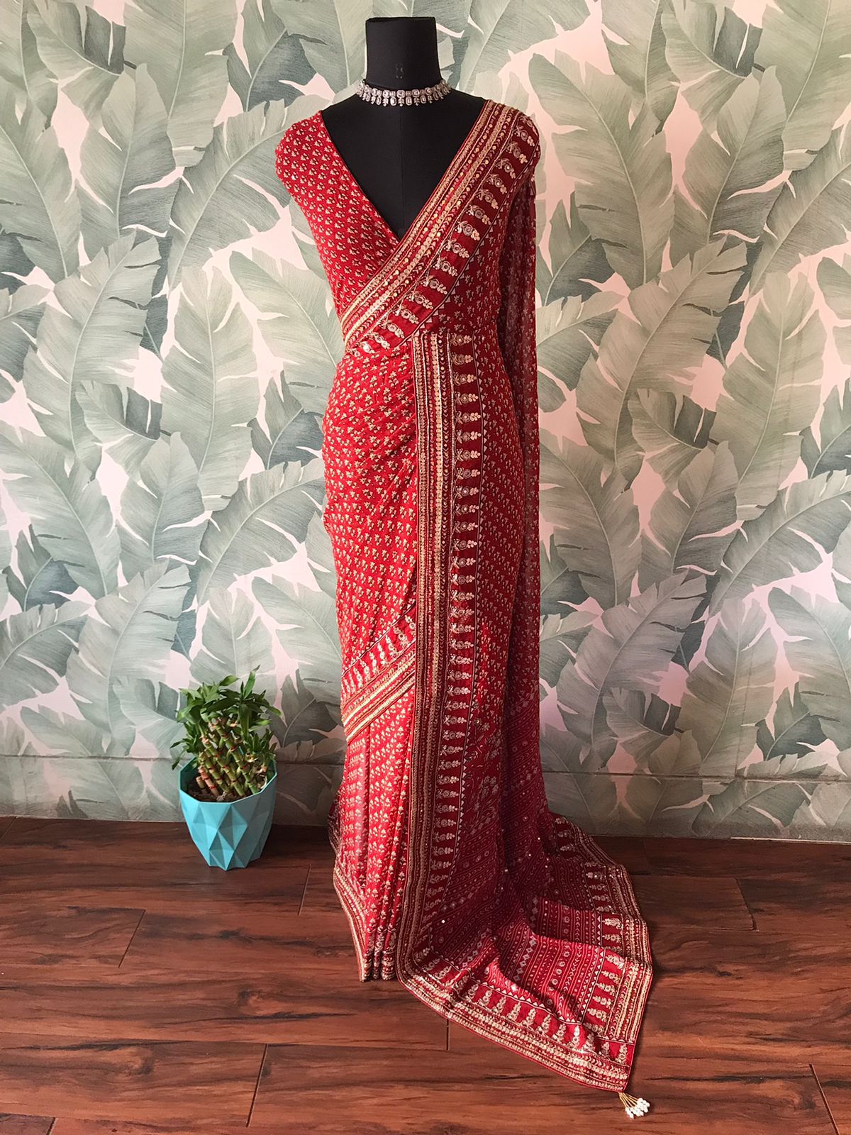 pure Georgette silk saree