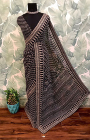 pure Georgette silk saree