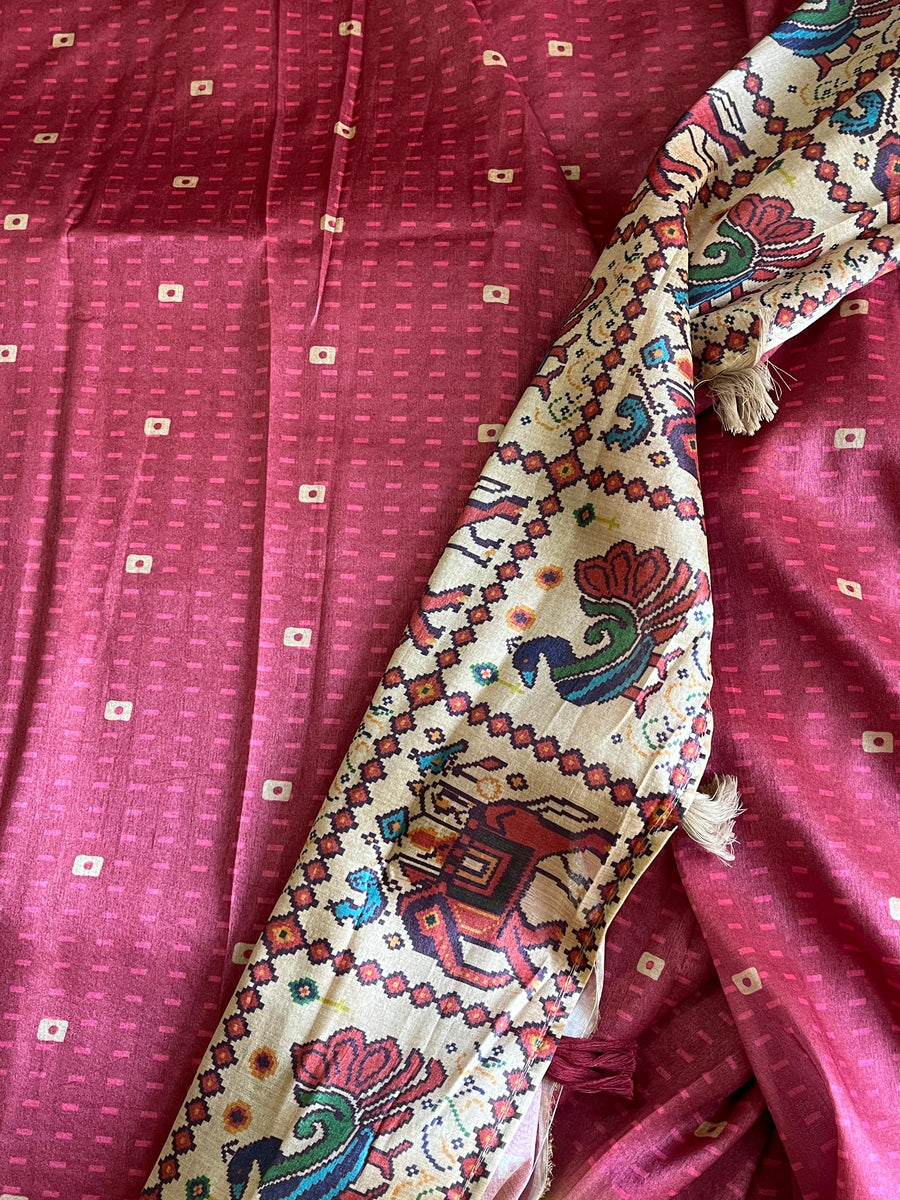 Tussar Art silk saree