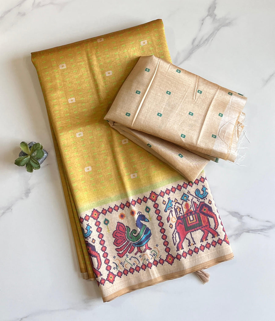 Tussar Art silk saree